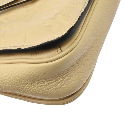 Louis Vuitton Braided Handle Pochette Metis Monogram Empreinte Leather, White, Leather, Handbag