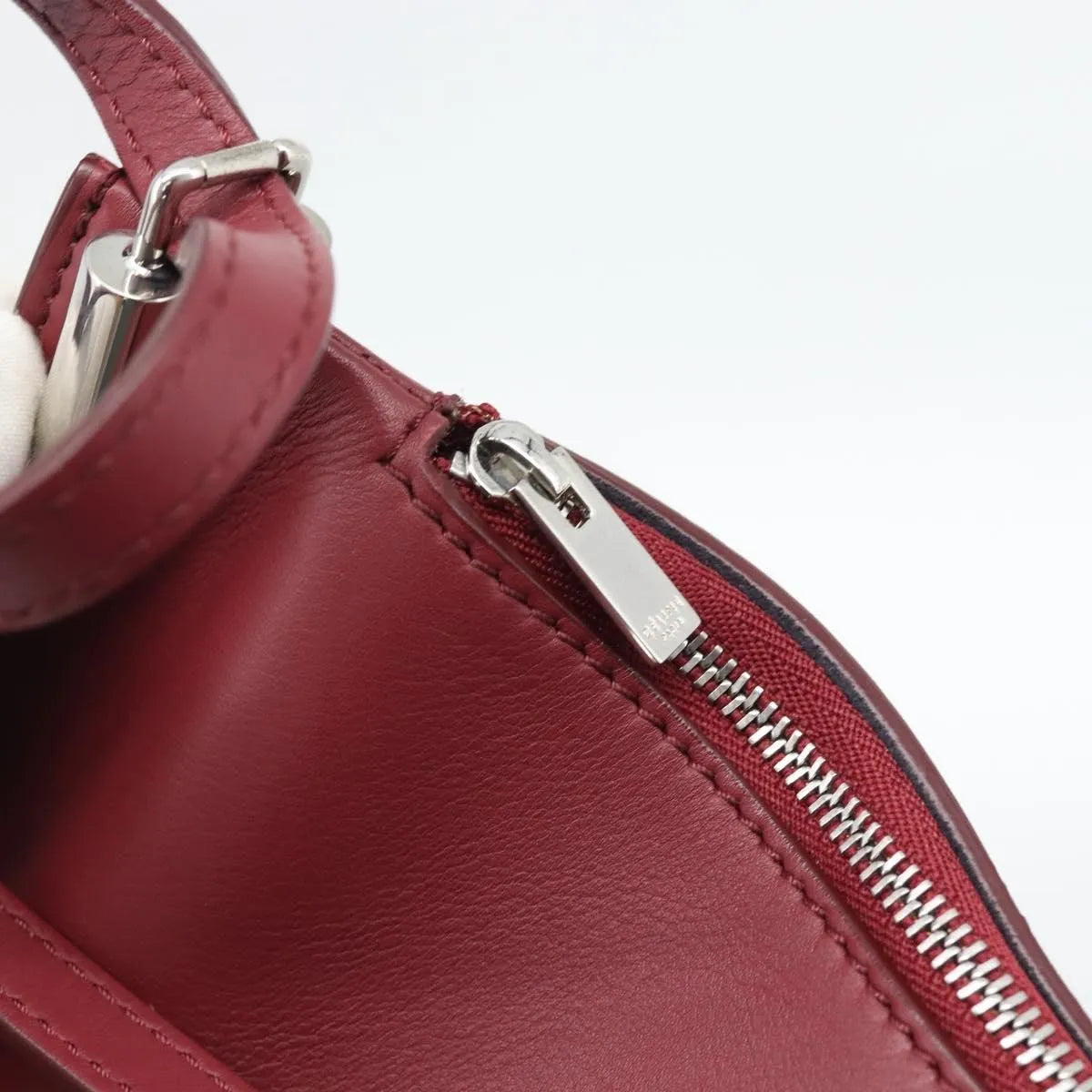 Celine Fortune Cookie Convertible Leather, Burgundy, Leather, Shoulder Bag