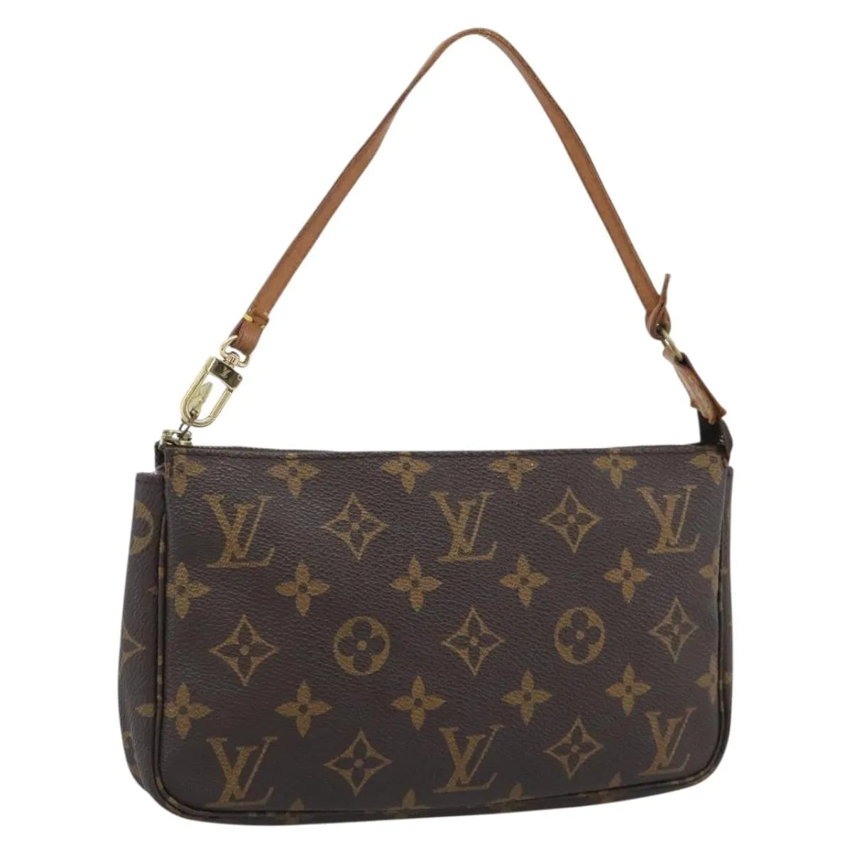 Louis Vuitton Pochette Accessoires Monogram, Brown, Canvas, Clutch