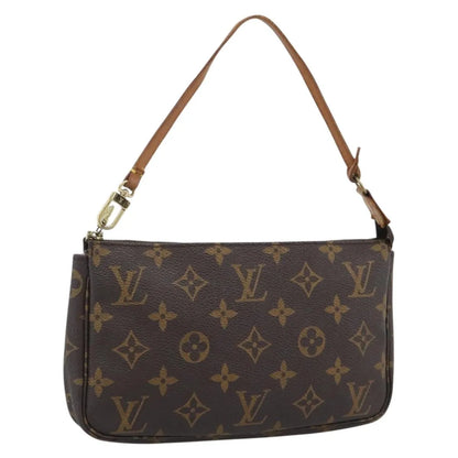 Louis Vuitton Pochette Accessoires Monogram, Brown, Canvas, Clutch