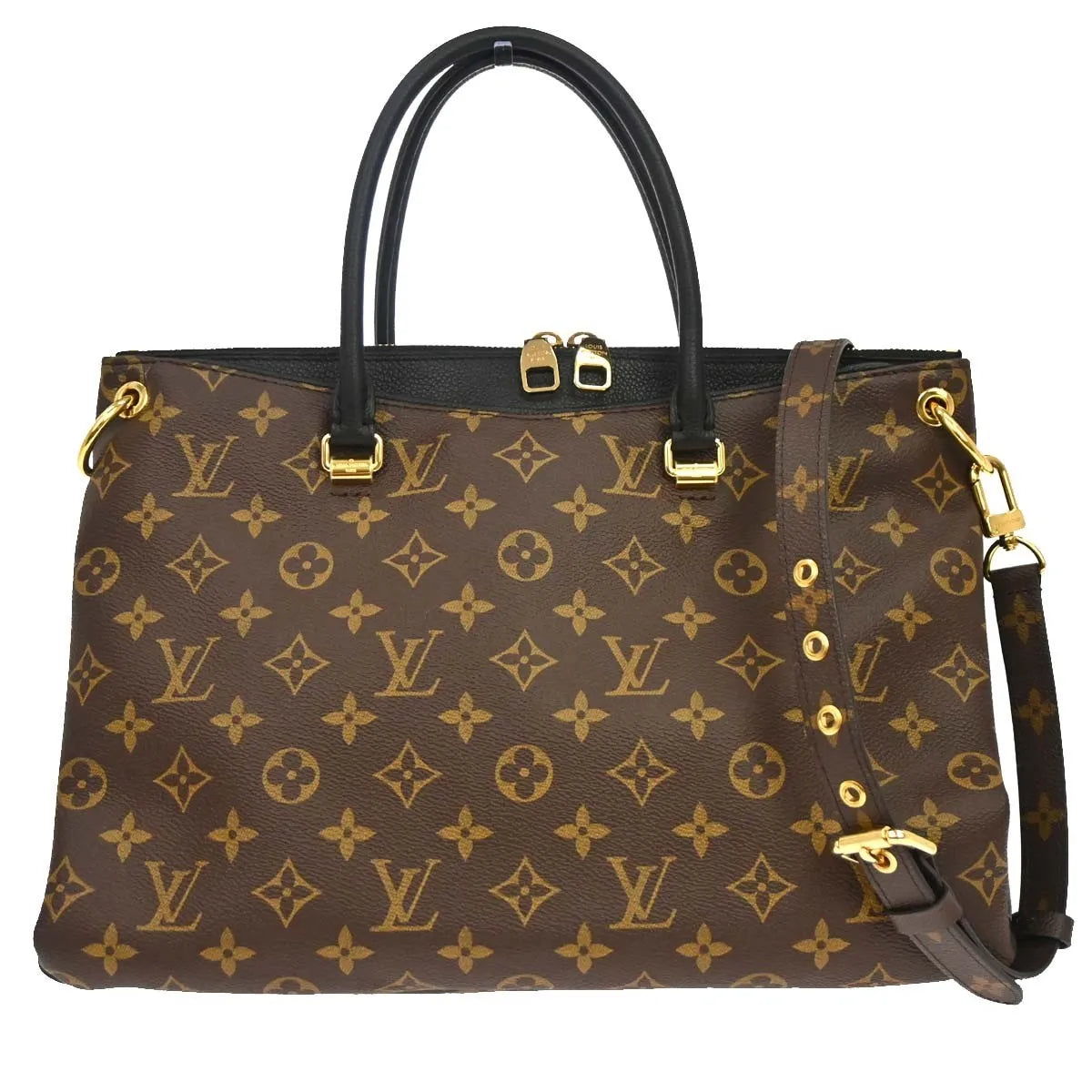 Louis Vuitton Pallas Monogram, Brown, Canvas, Tote Bag