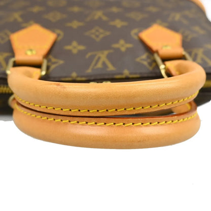 Louis Vuitton Alma Monogram, Brown, Canvas, Handbag