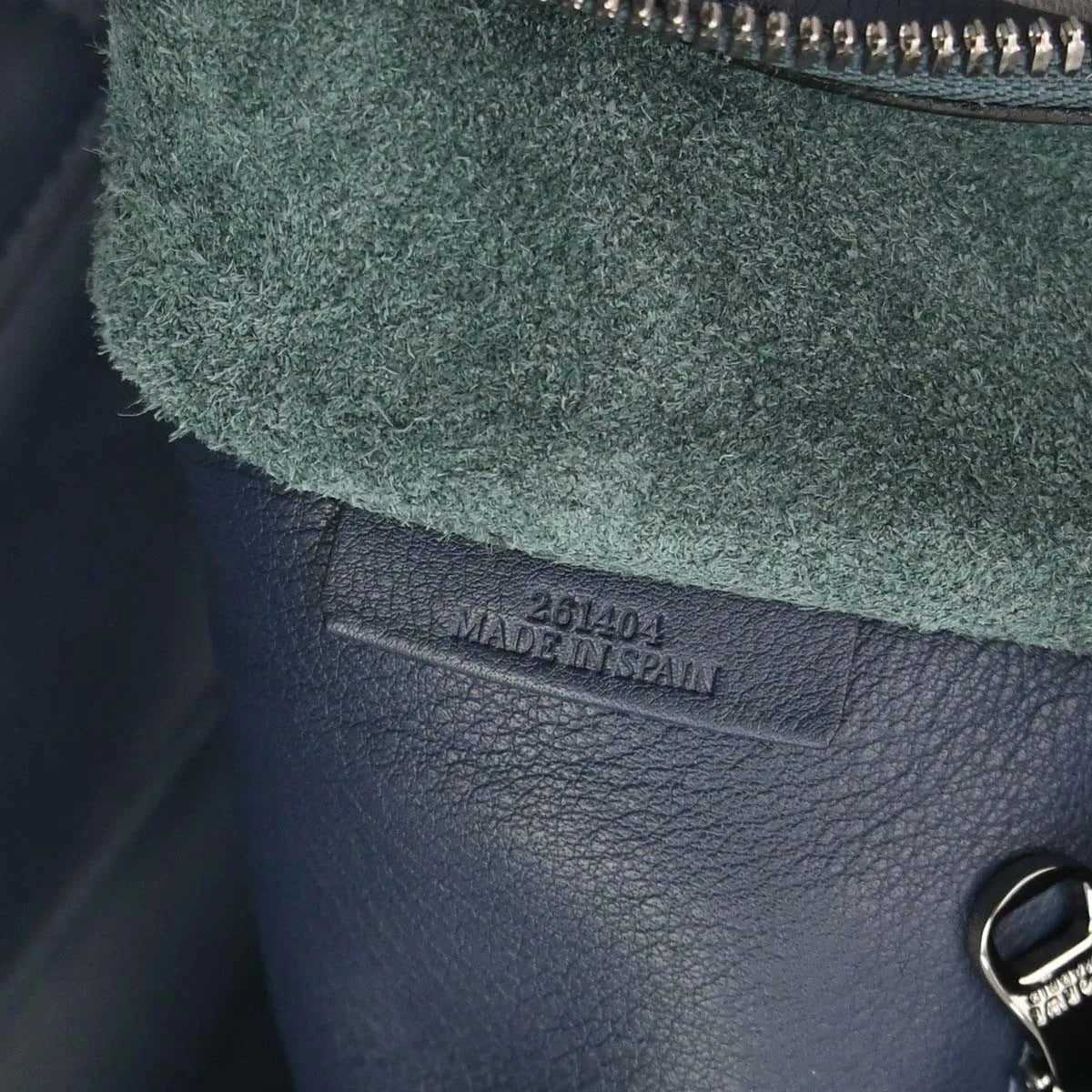 Loewe Amazona NM Leather, Navy, Leather, Handbag