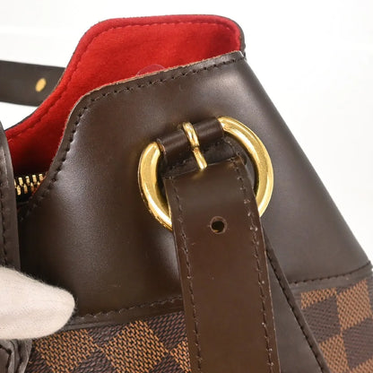 Louis Vuitton Sistina Damier, Brown, Canvas, Handbag