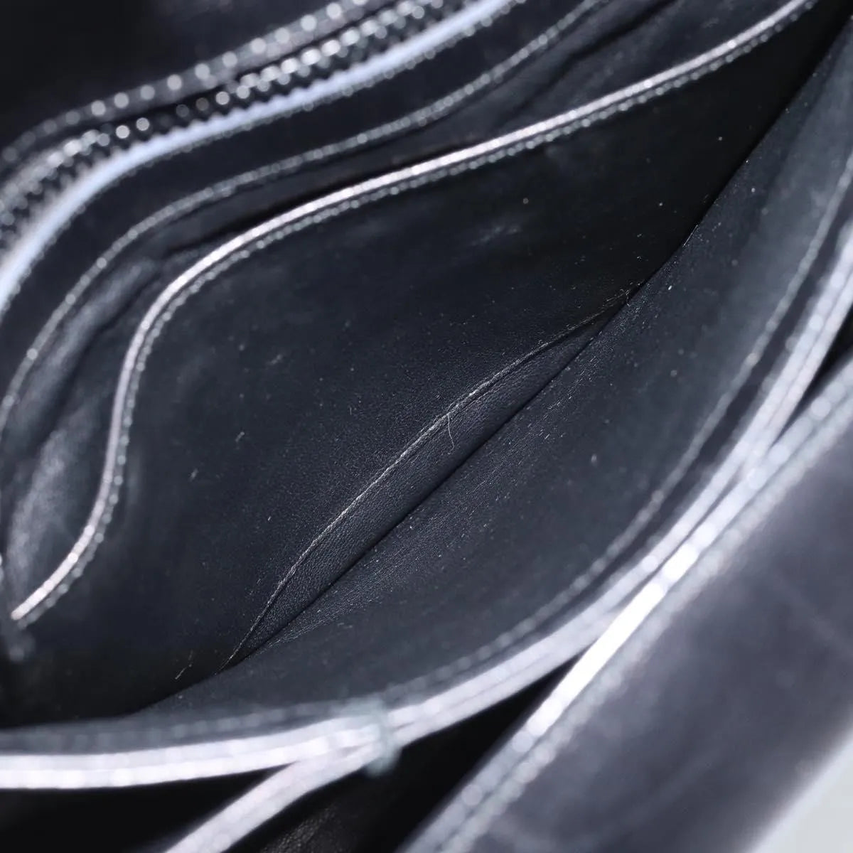 Gucci Vintage Leather, Black, Leather, Shoulder Bag