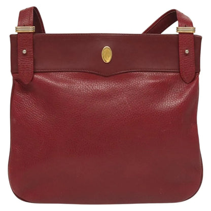 cartier Vintage must de Cartier Leather, Burgundy, Leather, Shoulder Bag