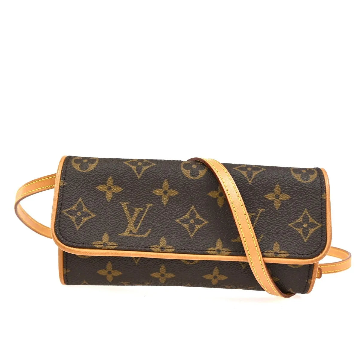 Louis Vuitton Twin Monogram Canvas, Brown, Canvas, Clutch