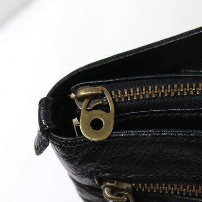 Burberry Vintage Leather, Black, Leather, Shoulder Bag