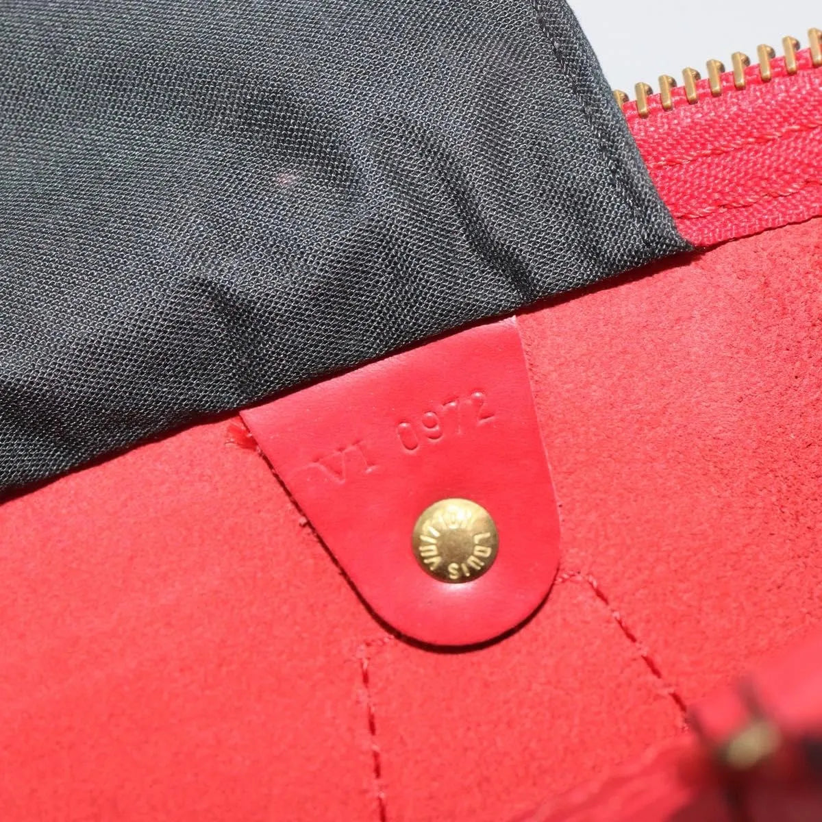 Louis Vuitton Speedy Epi Leather, Red, Leather, Handbag