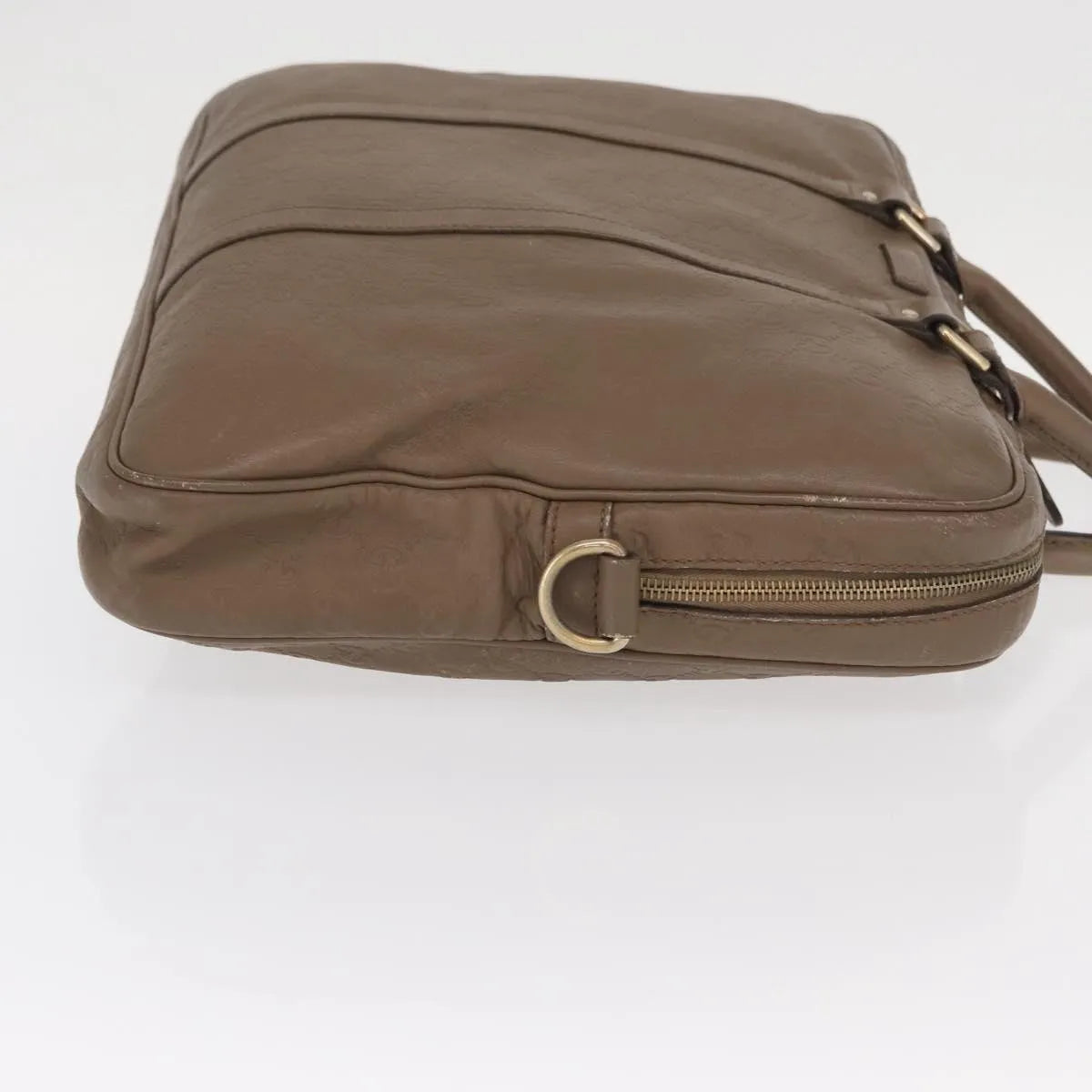 Gucci Convertible Briefcase Leather, Brown, Leather, Briefcase