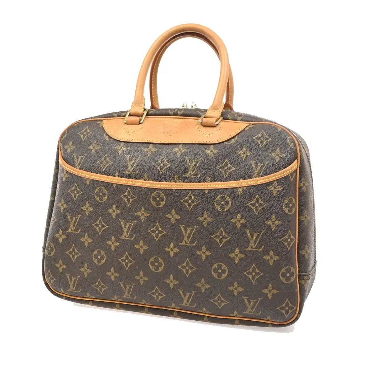 Louis Vuitton Deauville Monogram, Brown, Canvas, Handbag