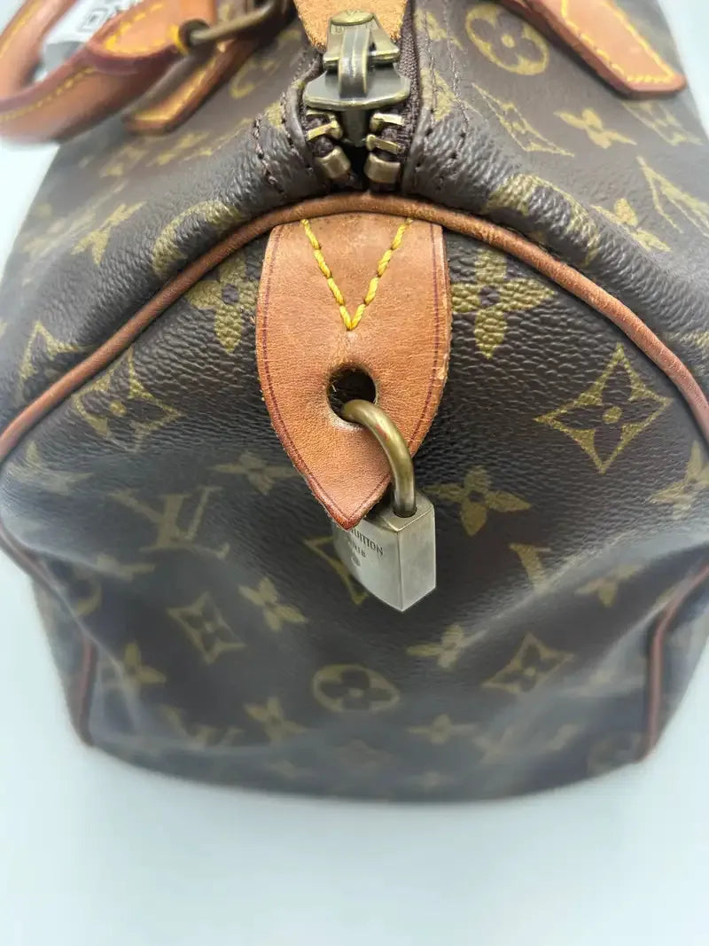 Louis Vuitton Speedy Monogram Canvas, Brown, Canvas, Handbag