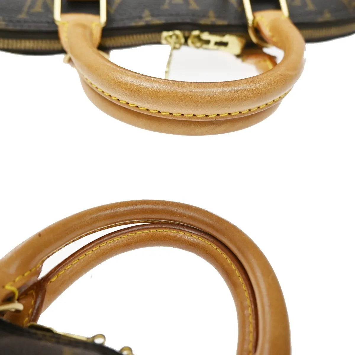 Louis Vuitton Alma Monogram, Brown, Canvas, Handbag