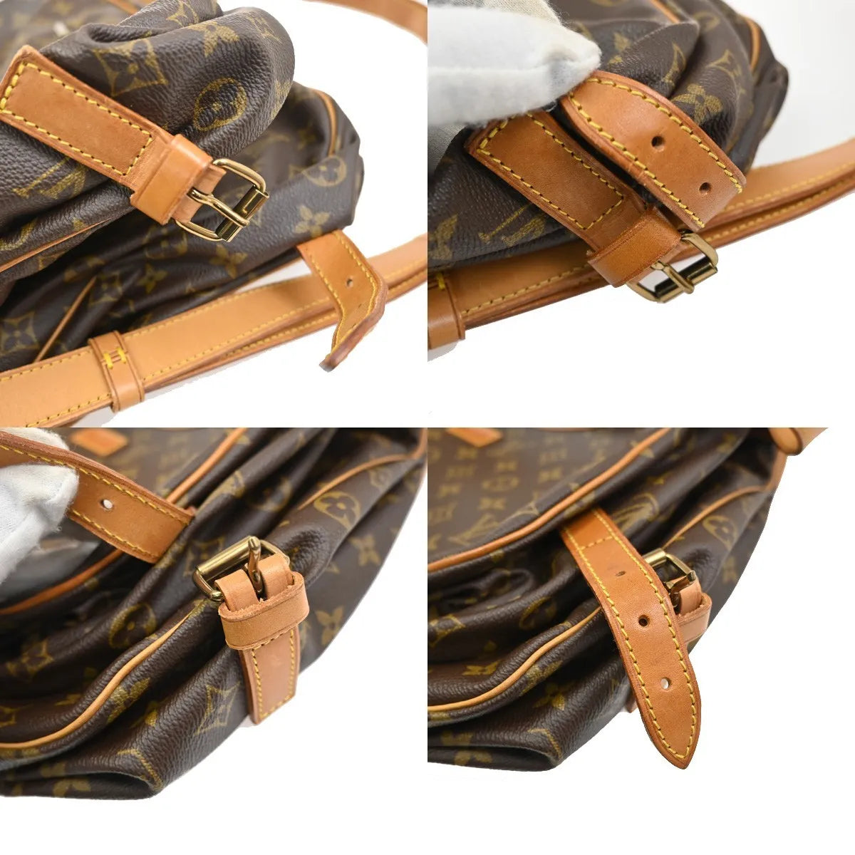 Louis Vuitton Saumur Monogram Canvas, Brown, Canvas, Shoulder Bag