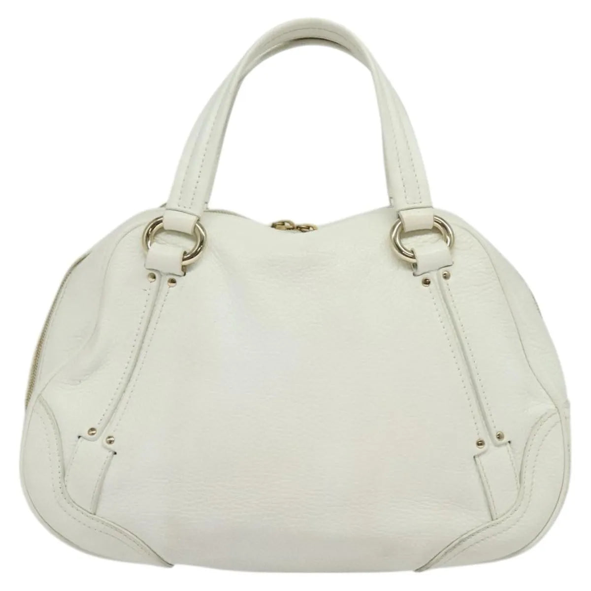 Celine vintage Leather, White, Leather, Handbag