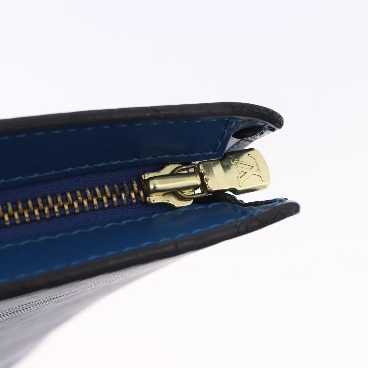 Louis Vuitton Saint Jacques Epi, Blue, Leather, Handbag