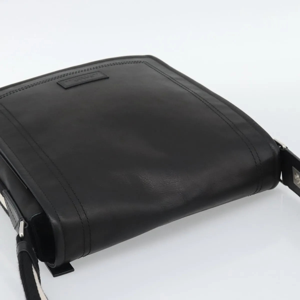 Bally Vintage Leather, Black, Leather, Shoulder Bag