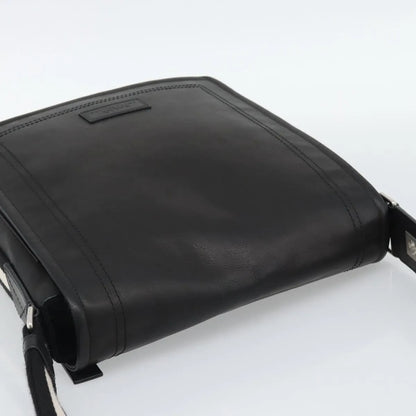 Bally Vintage Leather, Black, Leather, Shoulder Bag