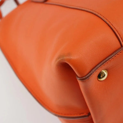 Salvatore Ferragamo Sookie Satchel Leather, Orange, Leather, Handbag