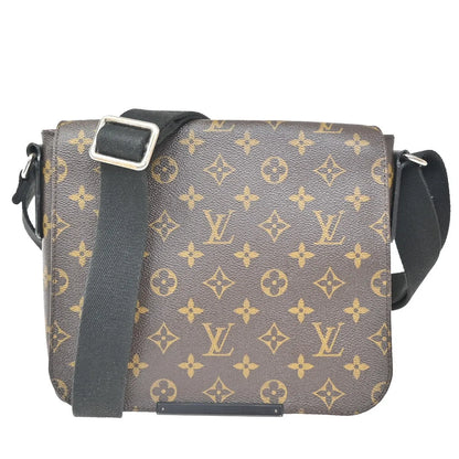 Louis Vuitton District Messenger Macassar Monogram Canvas, Brown, Canvas, Shoulder Bag