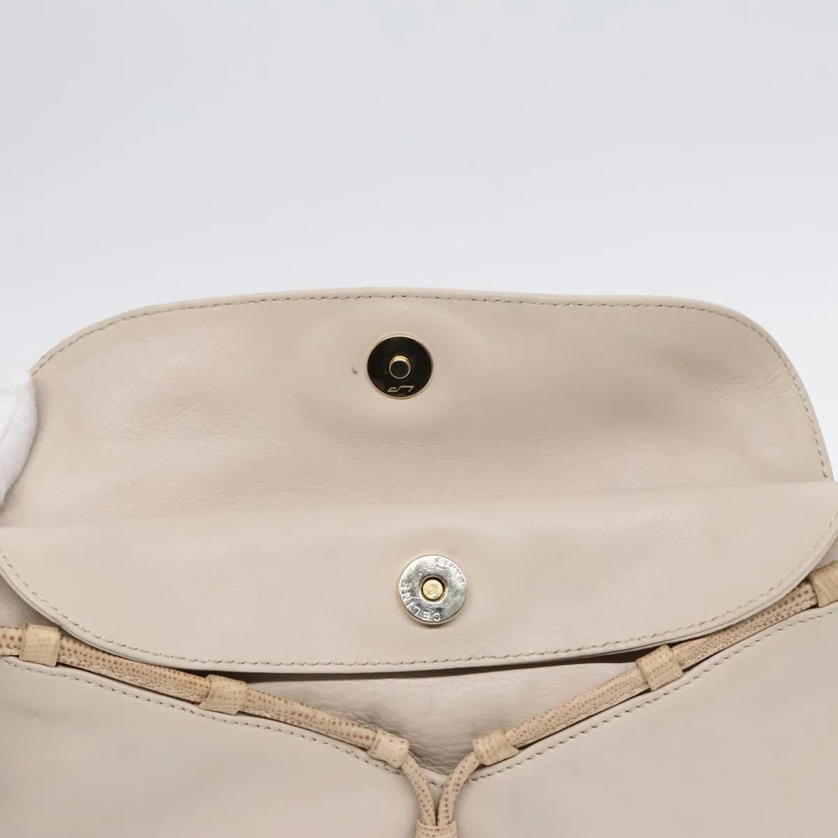 Celine Horse Carriage Leather, Beige, Leather, Shoulder Bag