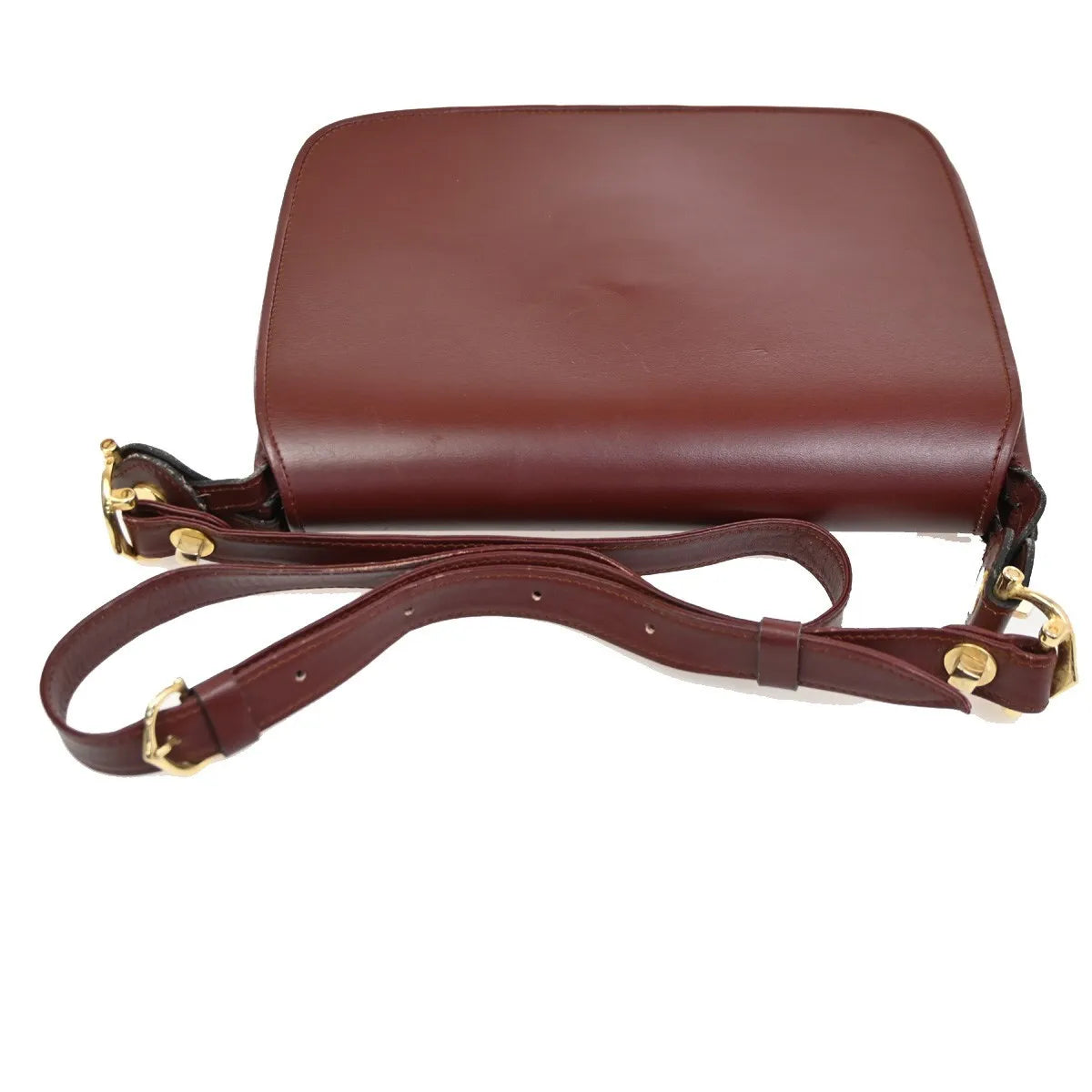 Cartier Must de Cartier Leather, Burgundy, Leather, Shoulder Bag