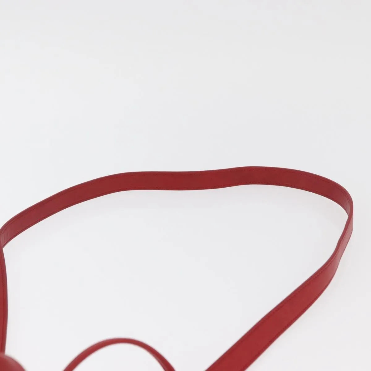 Saint Laurent Teddy Bucket Leather, Red, Leather, Shoulder Bag