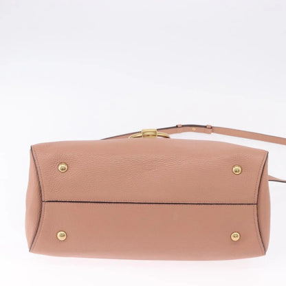 Salvatore Ferragamo Margot Satchel Leather, Pink, Leather, Handbag