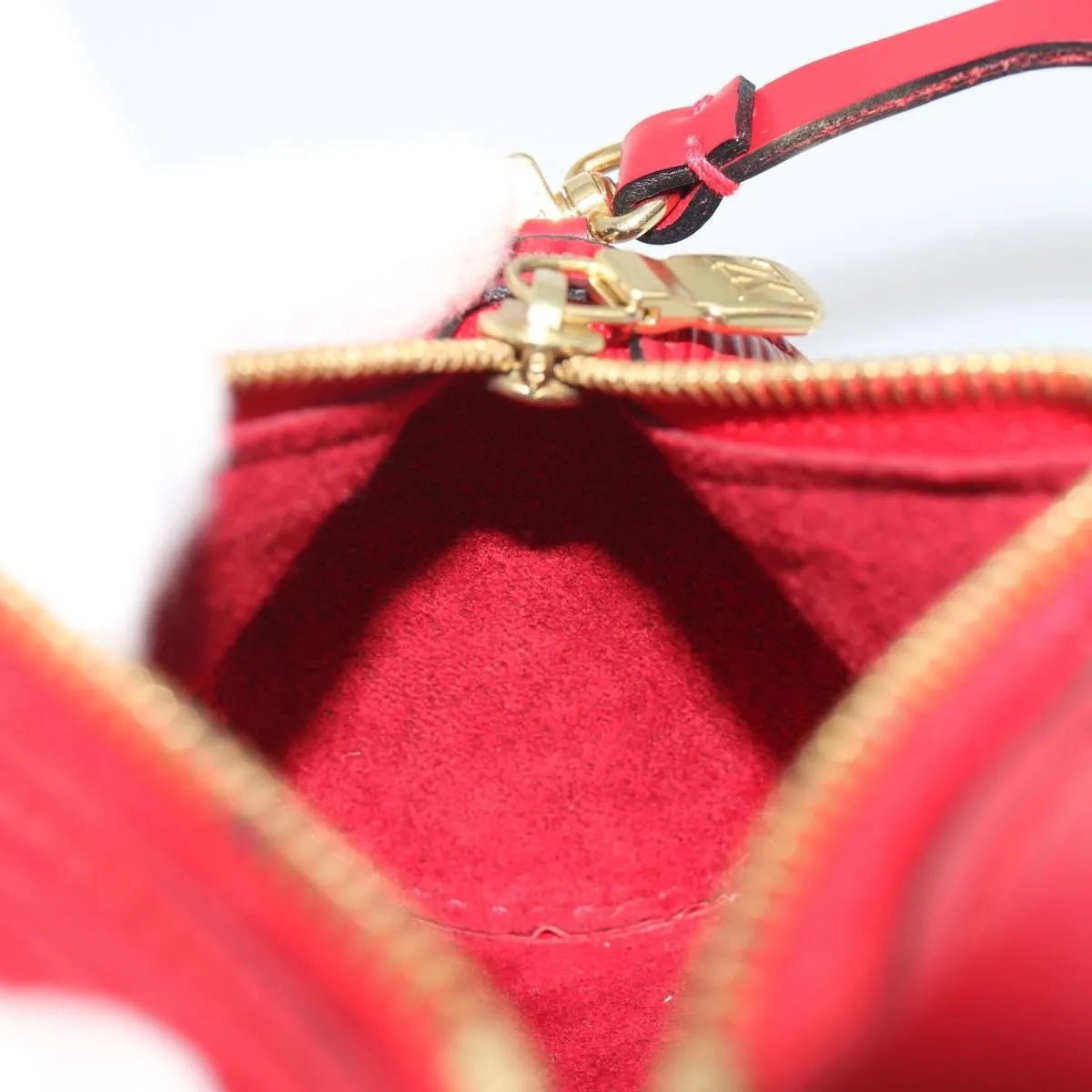 Louis Vuitton Soufflot Pochette Epi Leather, Red, Leather, Clutch