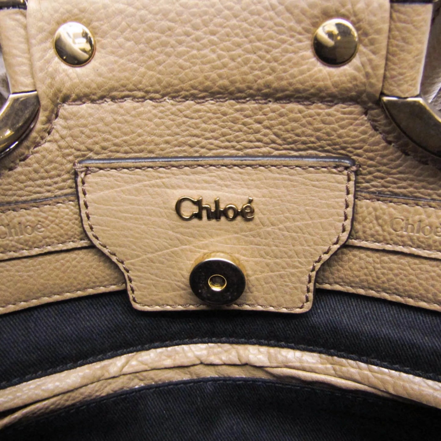 Chloe Vintage Leather, Brown, Leather, Handbag