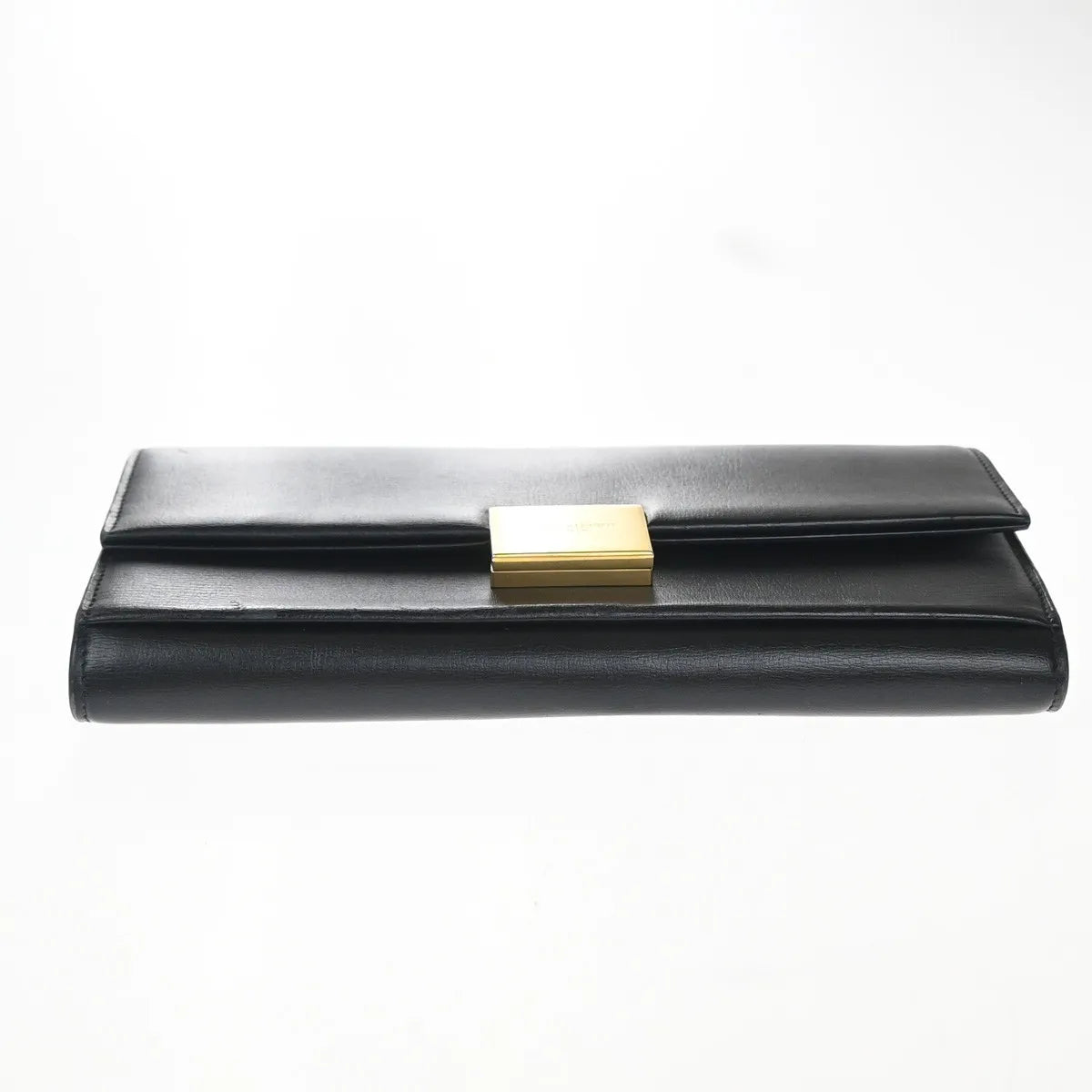 Saint Laurent Bellechasse Flap Leather, Black, Leather, Wallet