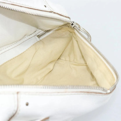 Chloe Paddington Lock Tote Leather, White_gold, Leather, Tote Bag
