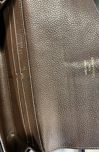 Louis Vuitton Sarah Wallet NM Monogram Empreinte Leather, Brown, Leather, Wallet