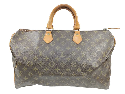 Louis Vuitton Speedy Monogram Canvas, Brown, Canvas, Handbag