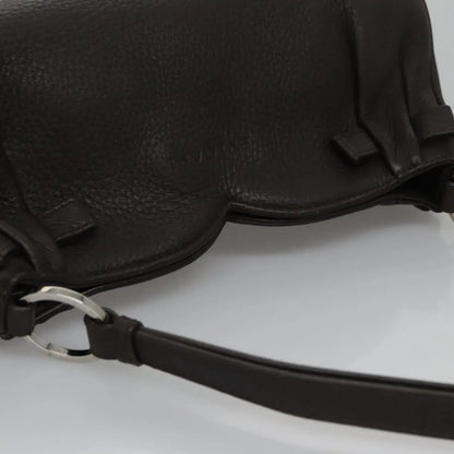 Bvlgari Handbag Leather, Brown, Leather, Handbag