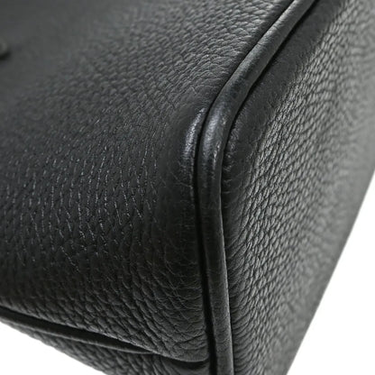 Fendi Vintage Dome Satchel Leather, Black, Leather, Handbag