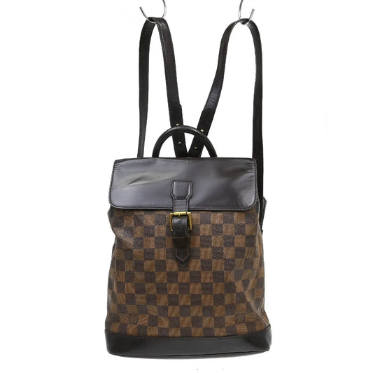 Louis Vuitton Soho Damier, Brown, Canvas, Backpack