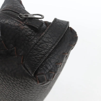 Bottega Veneta Zip Clutch Leather, Brown, Leather, Clutch