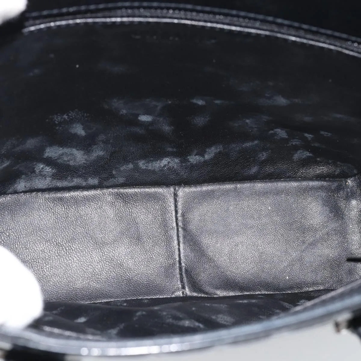 Chanel Chocolate Bar CC Tote Quilted Patent, Black, Patent Leather, Tote Bag