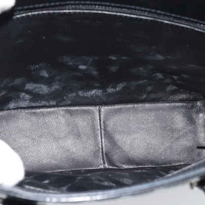 Chanel Chocolate Bar CC Tote Quilted Patent, Black, Patent Leather, Tote Bag