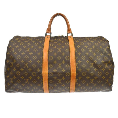 Louis Vuitton Keepall Monogram, Brown, Canvas, Travel Bag