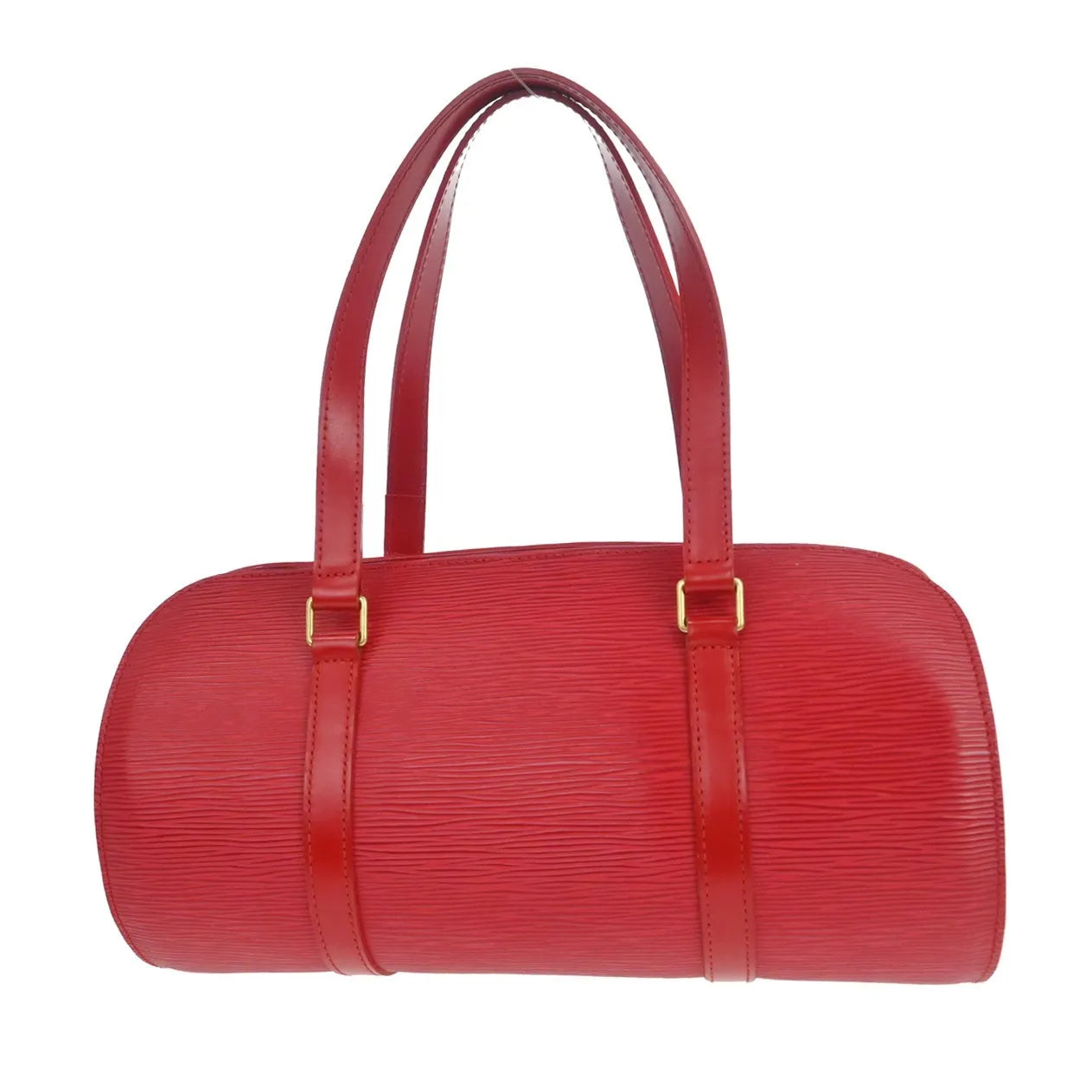 Louis Vuitton Soufflot Epi Leather, Red, Leather, Handbag