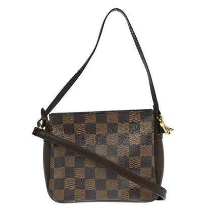 Louis Vuitton Trousse Make Up Damier Canvas, Brown, Canvas, Clutch