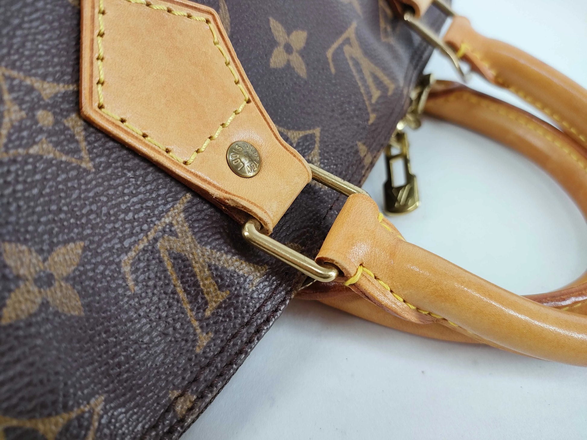 Louis Vuitton Alma Monogram Canvas, Brown, Canvas, Handbag