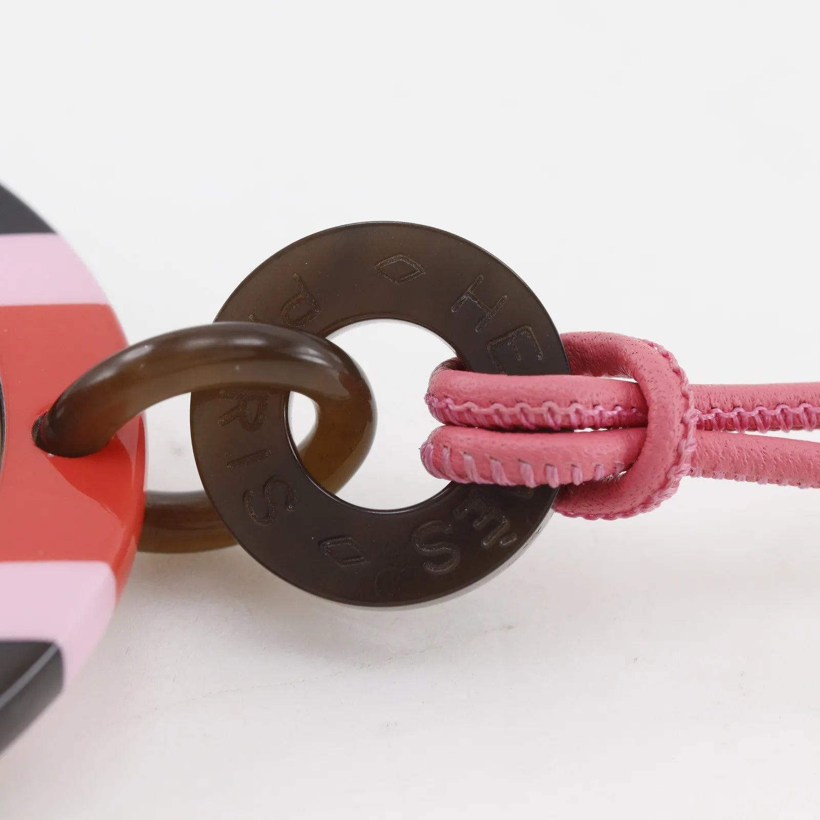 Hermes Necklace Buffalo Horn and Horn, Pink, Horn, Necklace