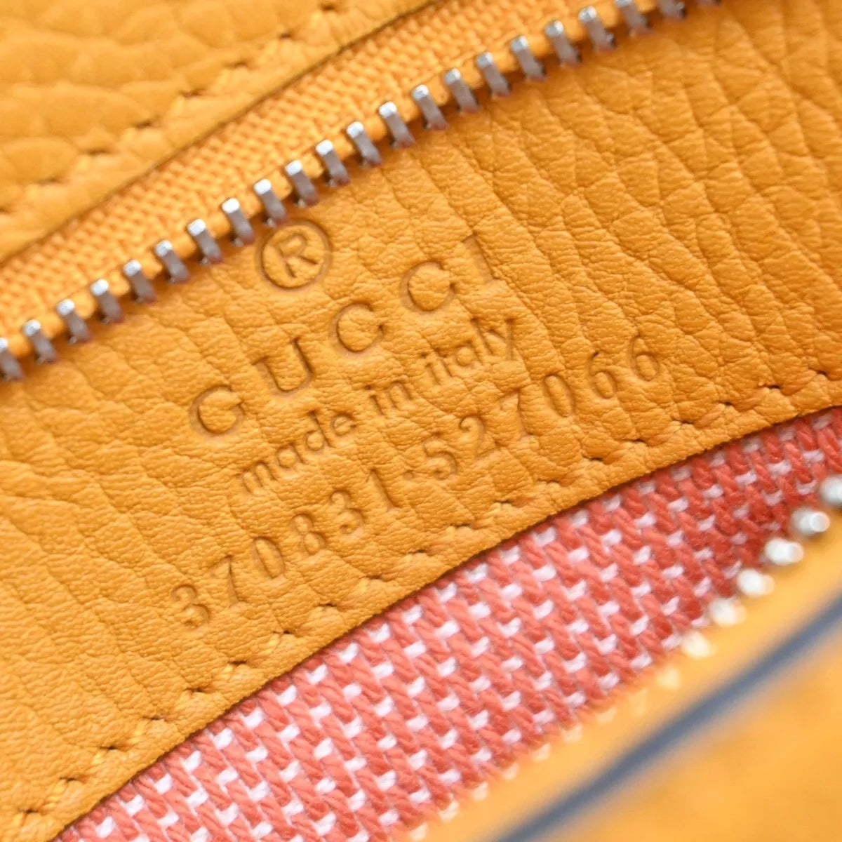 Gucci Bamboo Daily Top Handle Leather, Orange, Leather, Handbag