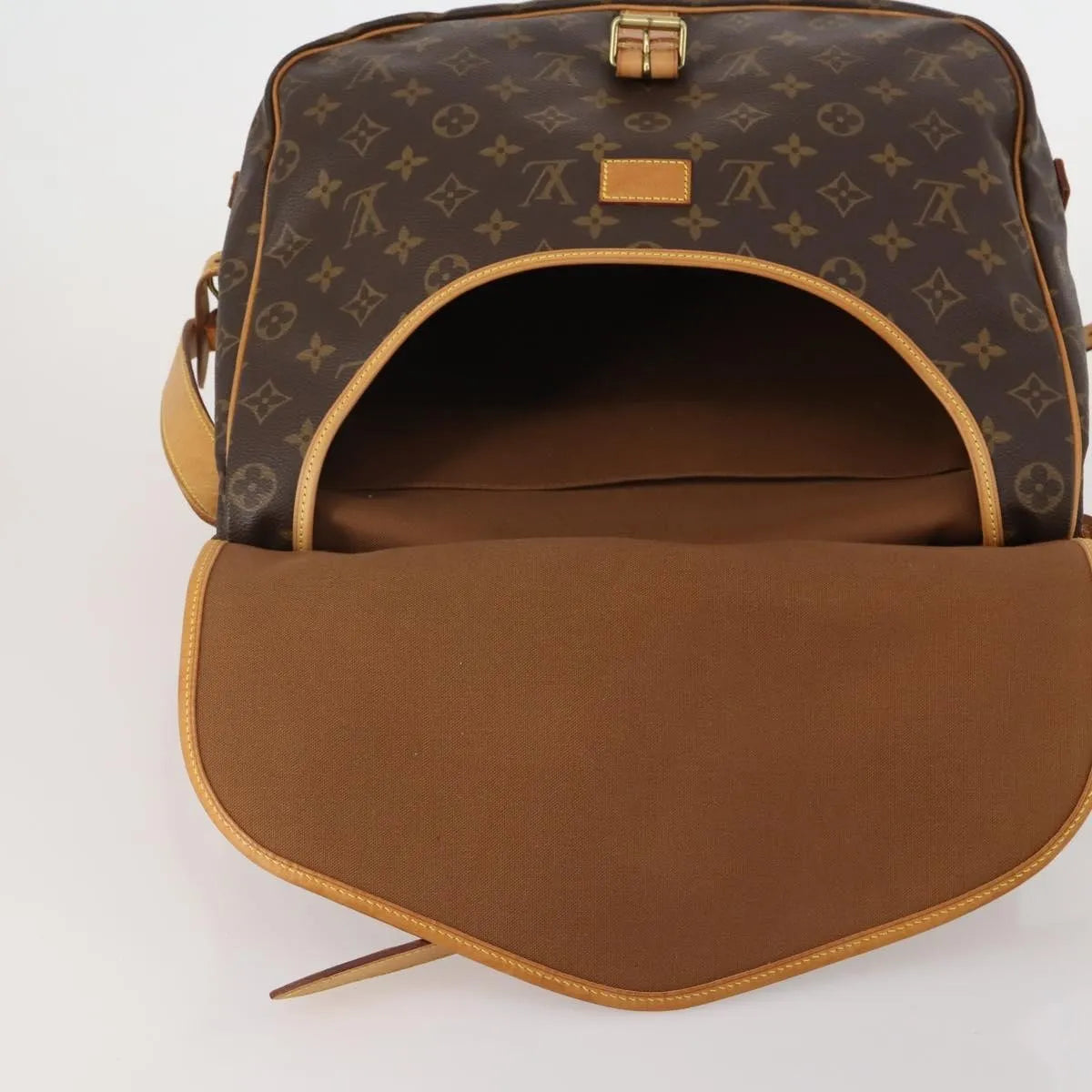 Louis Vuitton Saumur Monogram Canvas, Brown, Canvas, Shoulder Bag