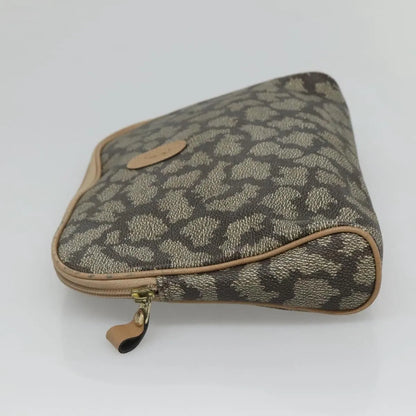 Saint Laurent Vintage Clutch PVC, Gray, Canvas, Clutch
