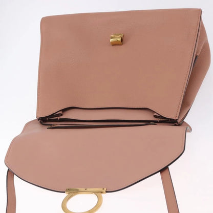 Salvatore Ferragamo Margot Satchel Leather, Pink, Leather, Handbag