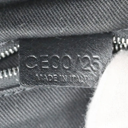 Celine C Macadam Suede, Black, Suede, Shoulder Bag